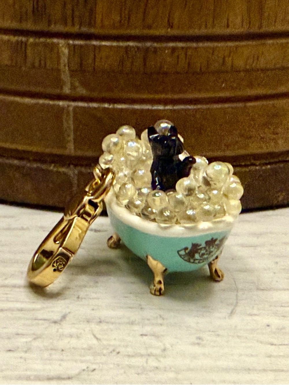 Vintage juicy couture yorkie bubble bath charm